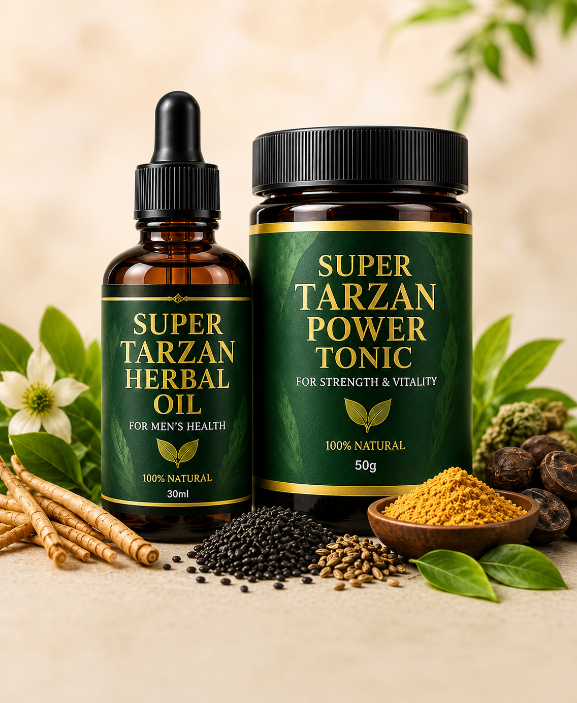 Super Tarzan Herbal Oil and Power Tonic